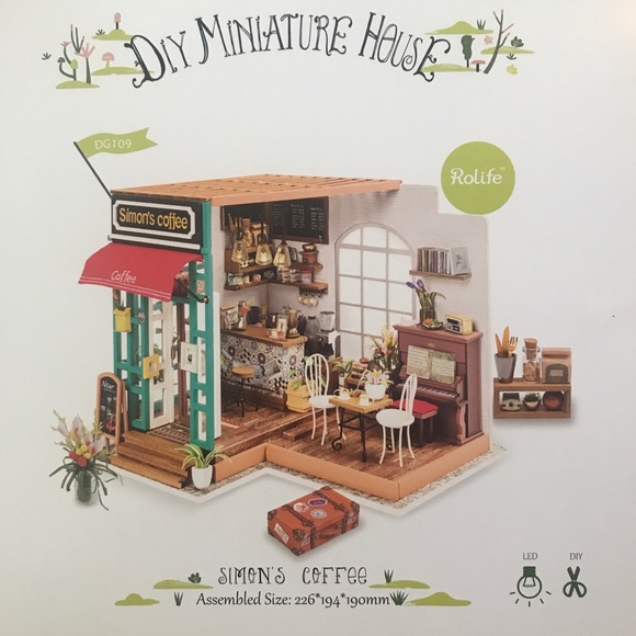 diy miniature coffee shop